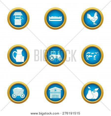 Operative Work Icons Set. Flat Set Of 9 Operative Work Icons For Web Isolated On White Background
