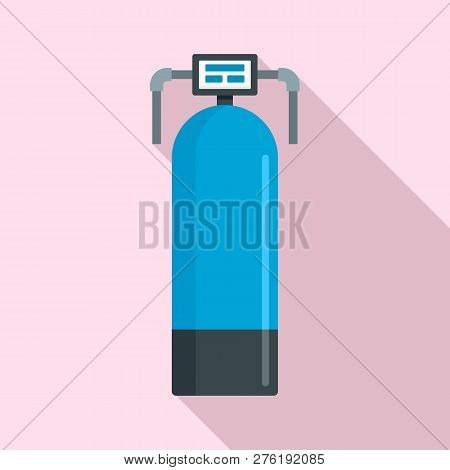 Presure Water Filter Icon. Flat Illustration Of Presure Water Filter Icon For Web Design