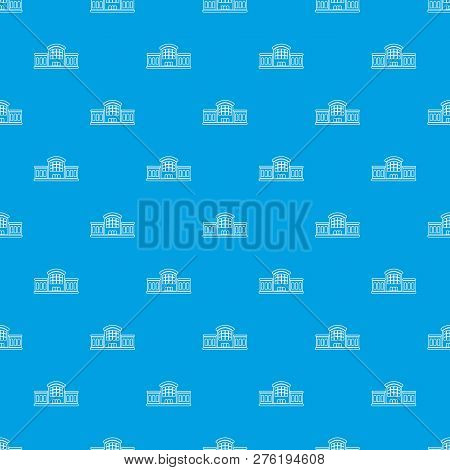 Railway Station Pattern Seamless Blue Repeat For Any Use