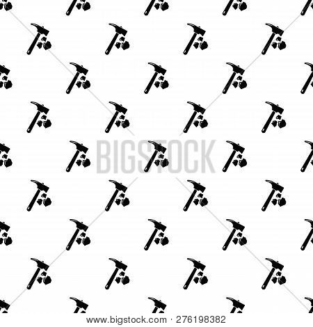 Minning Hand Hammer Pattern Seamless Repeating For Any Web Design