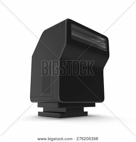 Compact Speedlight 3d Illustration On White Background Isolated