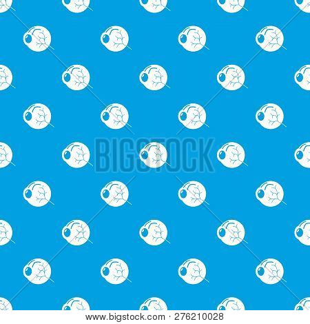 Human Eye Pattern Seamless Blue Repeat For Any Use
