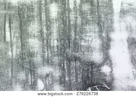 Beautiful Aged Wooden Block With Large Cleared Spots Texture - Abstract Photo Background