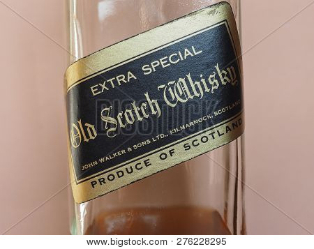 Edinburgh, Uk - Circa December 2018: John Walker Extra Special Old Scotch Whisky