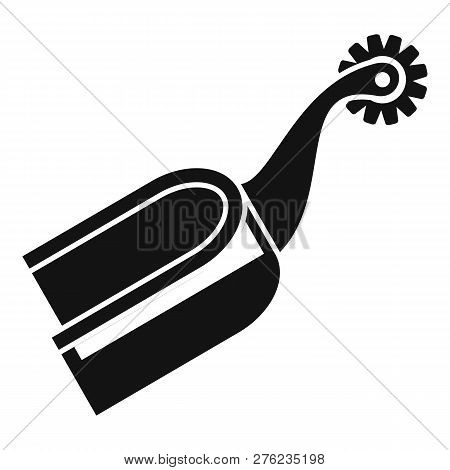 Horse Spurs Equestrian Riding Icon. Simple Illustration Of Horse Spurs Equestrian Riding Vector Icon