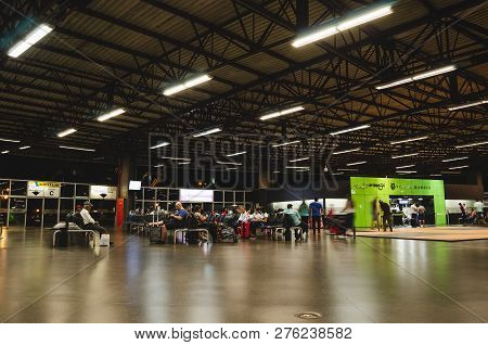 Londrina - Pr, Brazil - December 12, 2018: Indoors Of The Bus Terminal Called Terminal Rodoviario Jo
