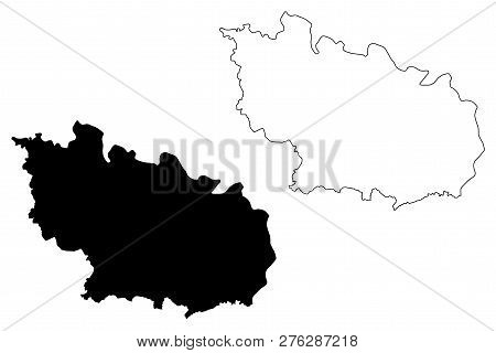 Bac Ninh Province (socialist Republic Of Vietnam, Subdivisions Of Vietnam) Map Vector Illustration, 