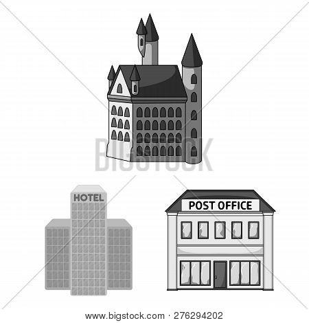 Vector Design Of Building And City Symbol. Set Of Building And Business Vector Icon For Stock.