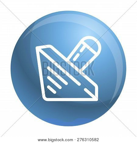 Wood Dreidel Icon. Outline Wood Dreidel Icon For Web Design Isolated On White Background