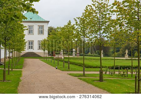 Fredensborg, Denmark- 30 August 2014: Fredensborg Palace, One Of The Official Residences Of The Dani