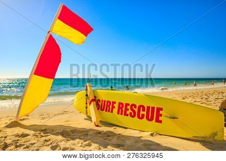 Surf Rescue At Cottesloe Beach In Western Australia The Perths Most Famous Town Beach In Indian Ocea