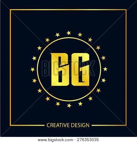 Initial Letter Bg Logo Template Vector Design