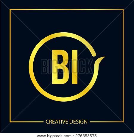 Initial Letter Bi Logo Template Vector Design