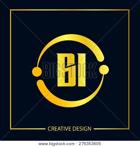 Initial Letter Bi Logo Template Vector Design