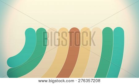 Circle Transitions. Cricle Appearance, Trickling, Animation Of Appearing Colorful Circles Like A Tra