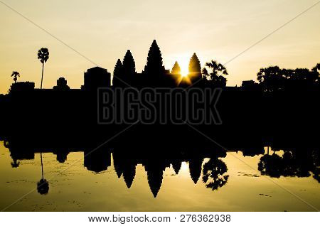 Sunrise In Angkot Was (siem Reap, Cambodia)