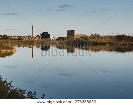Shot Of The Ruined Building Named 
