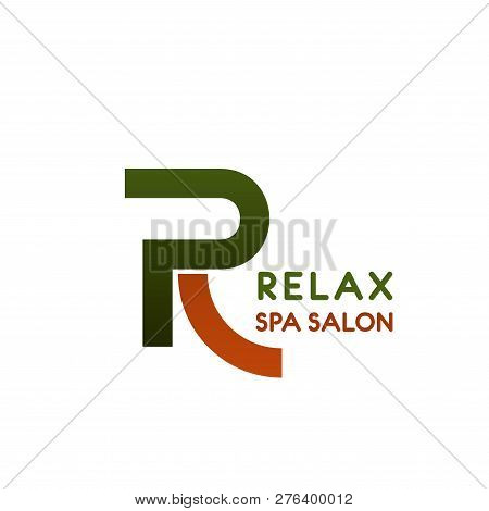 Relax Spa Salon L Letter Icon For Premium Beauty Care Studio Or Massage Salon. Vector Isolated Lette