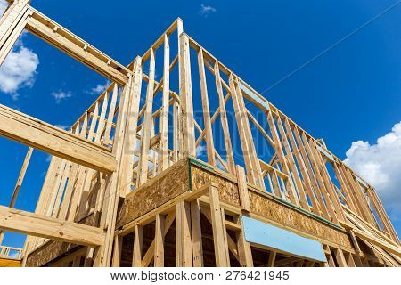 Single Family Home Construction - Building A New Wood Framed House