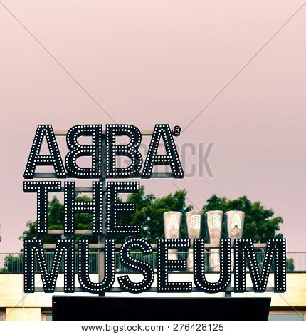 Stockholm, Sweden - Juy 02, 2018: Abba Museum In Djurgården, Stockholm.