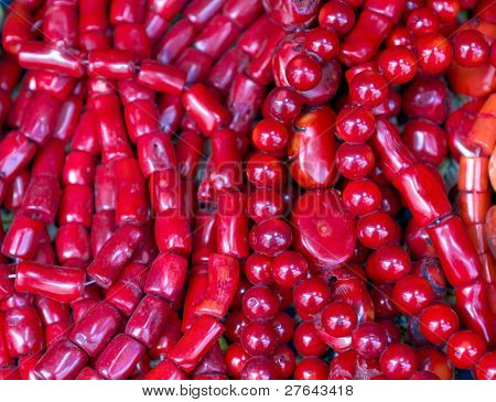 Old Red Coral Necklaces