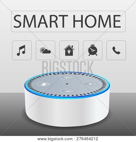 White Smart Home Devices Eps Vector File