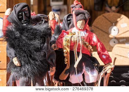 Mamuthones And Issohadores, Mamoiada Traditional Masks, Nuoro, Sardinia, Italy