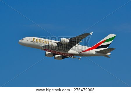 Passenger Airplane Taking Off From Airport