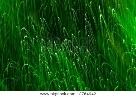 Interesting Abstract Background Green Sparks