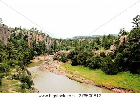 View From The Train Heading Into Copper Canyon