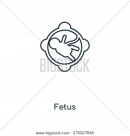 Fetus Icon In Trendy Design Style. Fetus Icon Isolated On White Background. Fetus Vector Icon Simple