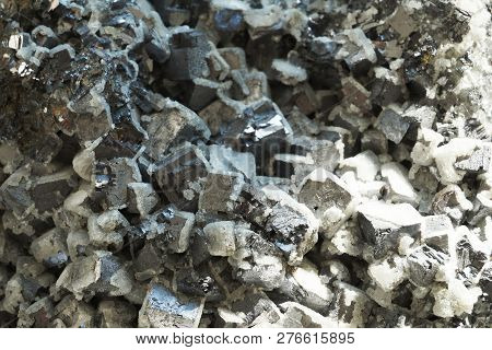 Galenite Mineral Texture As Very Nice Natural Background