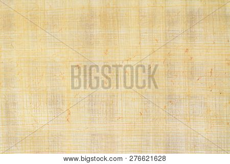 Real Old Payrus Paper Background And Texture Number 7. Close Up Macro.