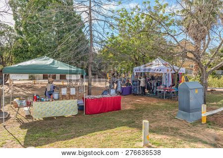 Clanwilliam, South Africa, August 28, 2018: Street Vendor Stalls In Clanwilliam In The Western Cape 