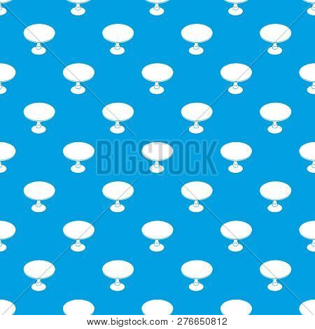 Round Table Pattern Seamless Blue Repeat For Any Use