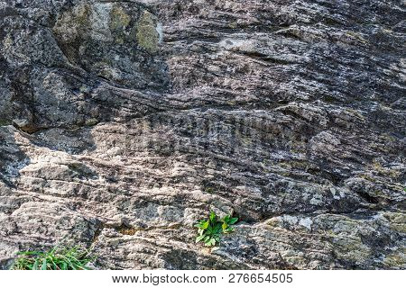 Image Of Stone Texture. An Interesting Background With A Fascinating Texture, Folded Over Hundreds O