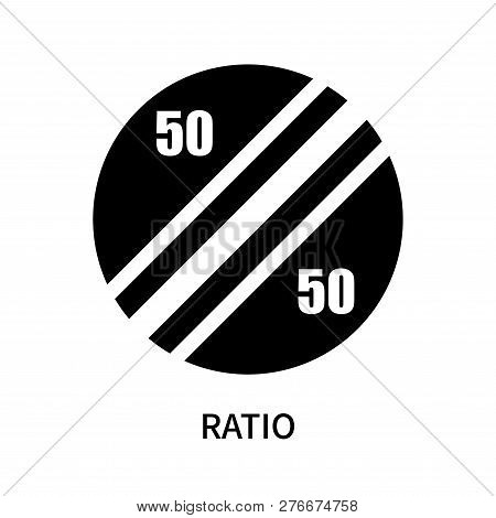 Ratio Icon Isolated On White Background. Ratio Icon Simple Sign. Ratio Icon Trendy And Modern Symbol