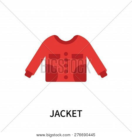 Jacket Icon Isolated On White Background. Jacket Icon Simple Sign. Jacket Icon Trendy And Modern Sym