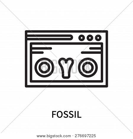 Fossil Icon Isolated On White Background. Fossil Icon Simple Sign. Fossil Icon Trendy And Modern Sym