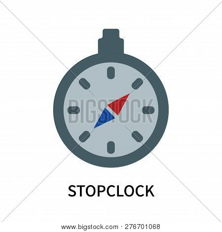 Stopclock Icon Isolated On White Background. Stopclock Icon Simple Sign. Stopclock Icon Trendy And M