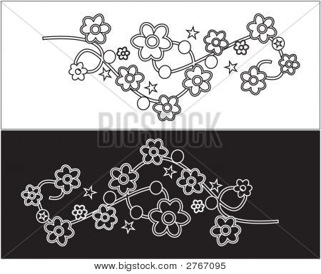 Decoración de la flor