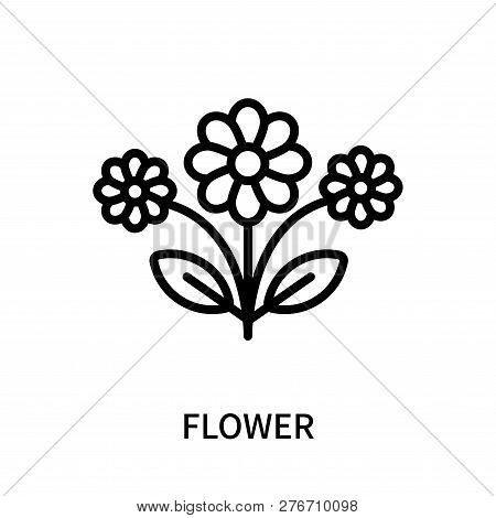 Flower Icon Isolated On White Background. Flower Icon Simple Sign. Flower Icon Trendy And Modern Sym