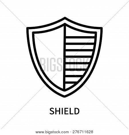 Shield Icon Isolated On White Background. Shield Icon Simple Sign. Shield Icon Trendy And Modern Sym