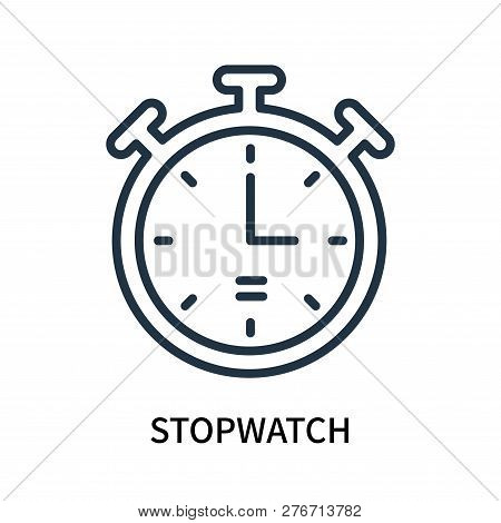 Stopwatch Icon Isolated On White Background. Stopwatch Icon Simple Sign. Stopwatch Icon Trendy And M