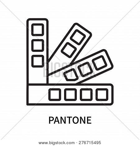 Pantone Icon Isolated On White Background. Pantone Icon Simple Sign. Pantone Icon Trendy And Modern 