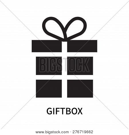 Giftbox Icon Isolated On White Background. Giftbox Icon Simple Sign. Giftbox Icon Trendy And Modern 