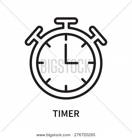 Timer Icon Isolated On White Background. Timer Icon Simple Sign. Timer Icon Trendy And Modern Symbol