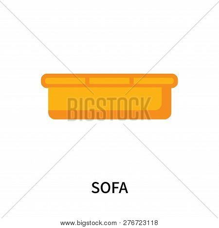Sofa Icon Isolated On White Background. Sofa Icon Simple Sign. Sofa Icon Trendy And Modern Symbol Fo