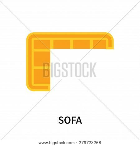 Sofa Icon Isolated On White Background. Sofa Icon Simple Sign. Sofa Icon Trendy And Modern Symbol Fo