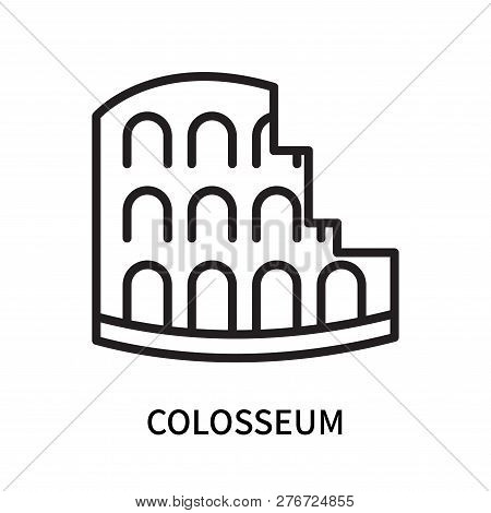 Colosseum Icon Isolated On White Background. Colosseum Icon Simple Sign. Colosseum Icon Trendy And M